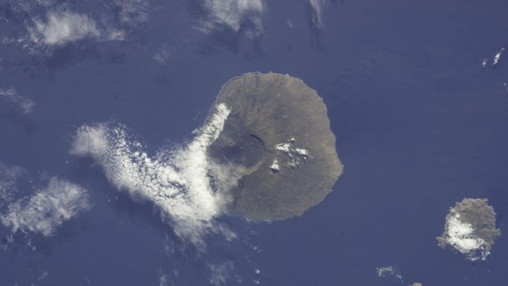 Ilhas dos Açores vistas da Estação Espacial Internacional